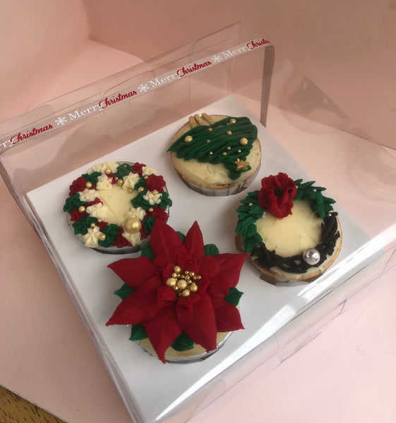 Christmas cupcakes - 4 pack