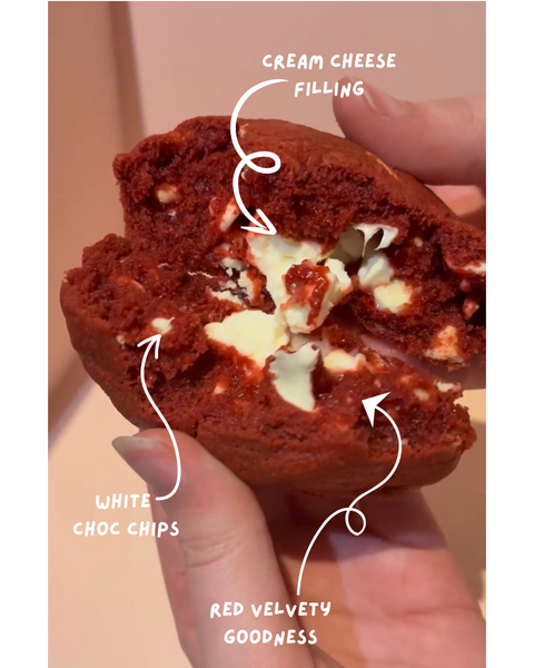 Red velvet cookies - box of 6
